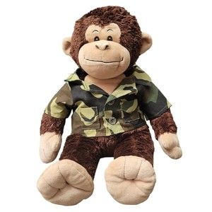 BUILD A BEAR Brown & Tan Monkey Plush Chimp Stuffed Animal BAB Toy 18"